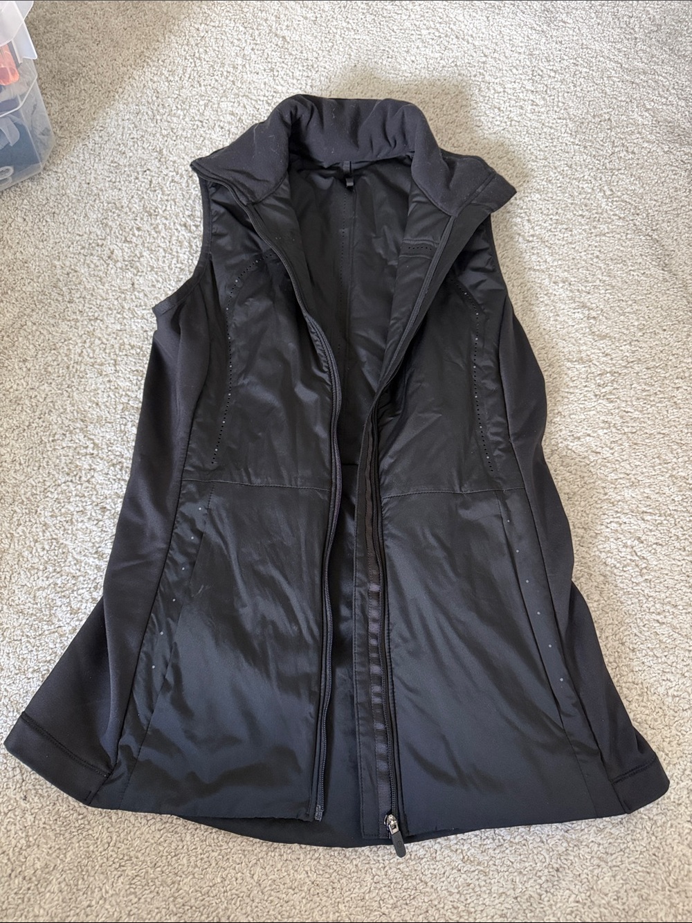 Lululemon Black Zip-Front Vest